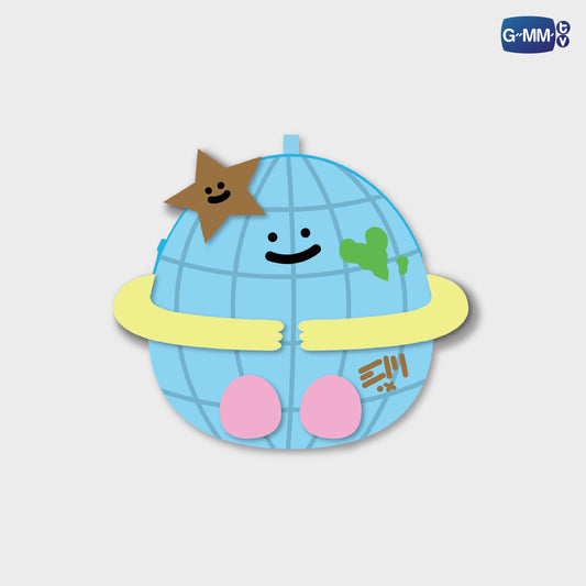 HKD26-060 MR. SATURNWORLD EGGY FLUFFY COIN POUCH