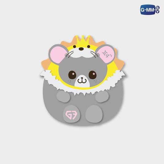HKD26-067 LOOK KHUNNOO EGGY FLUFFY COIN POUCH
