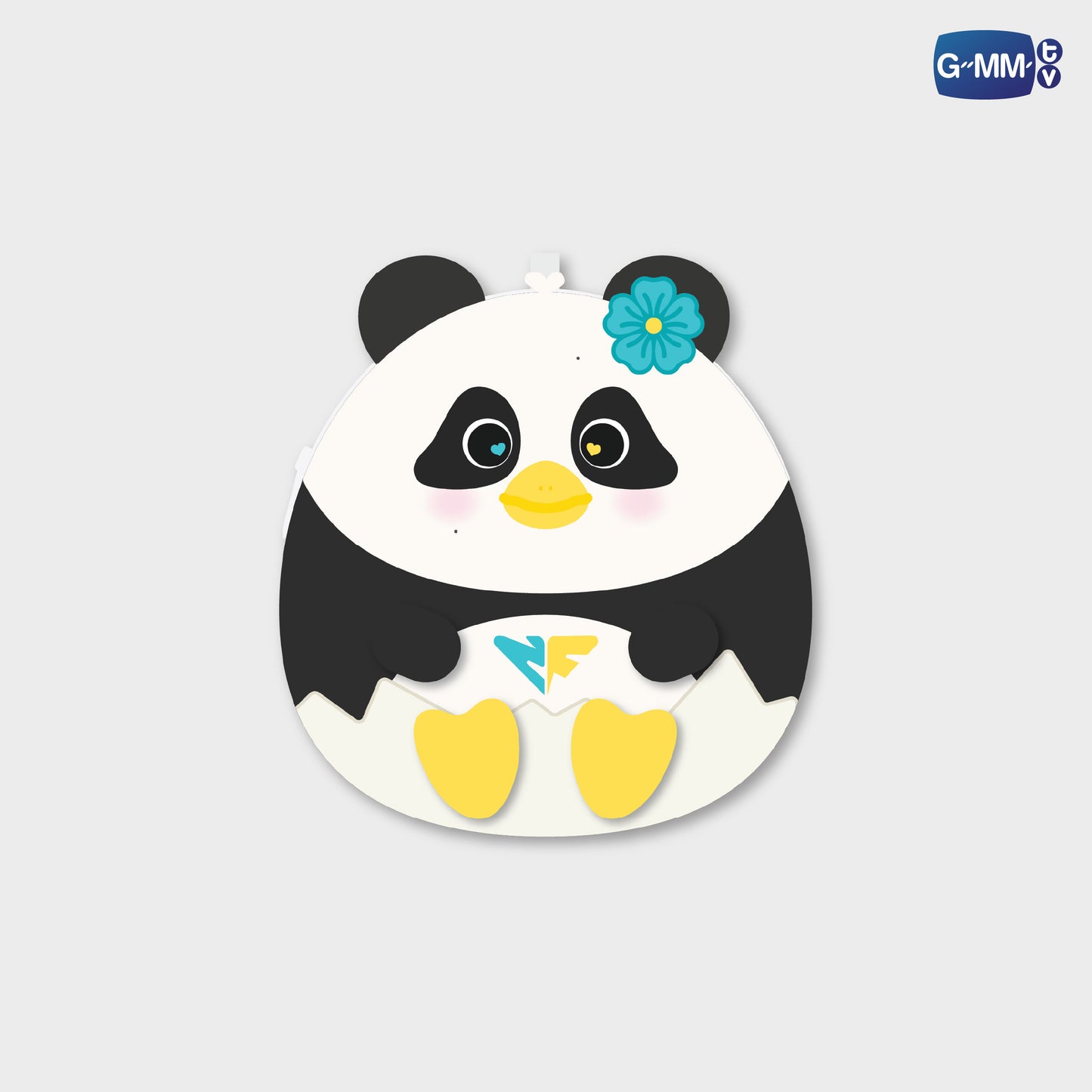 HKD26-077 LUNAR EGGY FLUFFY COIN POUCH