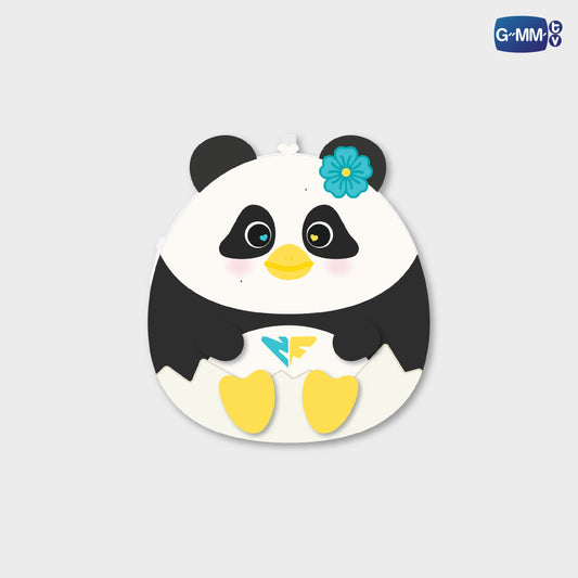 HKD26-077 LUNAR EGGY FLUFFY COIN POUCH